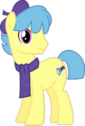 Size: 4000x5897 | Tagged: safe, alternate version, artist:catachromatic, derpibooru import, earth pony, pony, my little pony: pony life, .svg available, absurd resolution, curtain call (g4.5), freckles, g4, g4.5 to g4, generation leap, image, male, png, simple background, smiling, solo, stallion, transparent background, vector, vector trace