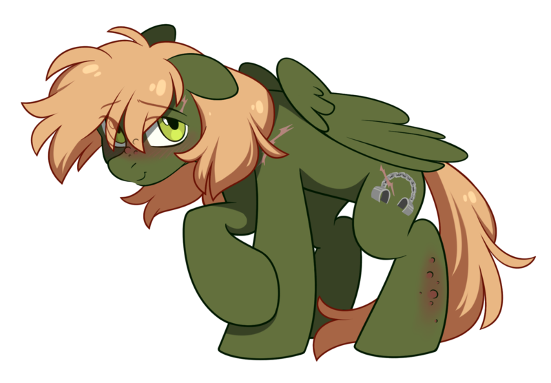 Size: 1800x1250 | Tagged: safe, artist:crimmharmony, derpibooru import, oc, oc:murky, unofficial characters only, pegasus, fallout equestria, fallout equestria: murky number seven, blushing, fanfic art, floppy ears, image, male, nervous, pegasus oc, png, shy, simple background, solo, solo male, transparent background, wings