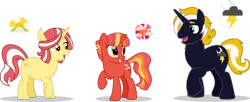 Size: 1280x523 | Tagged: safe, artist:mlp-trailgrazer, derpibooru import, oc, unofficial characters only, pony, unicorn, female, image, male, mare, png, simple background, stallion, transparent background