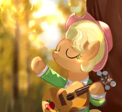 Size: 1265x1160 | Tagged: safe, artist:corpse, derpibooru import, applejack, earth pony, base, base used, female, guitar, image, musical instrument, png