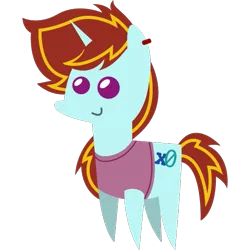 Size: 601x601 | Tagged: safe, artist:scarlet-quiver, derpibooru import, oc, oc:exodust, unofficial characters only, pony, unicorn, commission, ear piercing, earring, horn, image, jewelry, male, piercing, png, pointy ponies, purple eyes, red hair, simple background, solo, stallion, striped mane, striped tail, tail, transparent background, unicorn oc