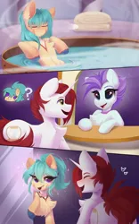 Size: 1280x2048 | Tagged: safe, artist:kebchach, derpibooru import, oc, unofficial characters only, pony, female, heart, heart eyes, image, jpeg, male, mare, talking, wingding eyes