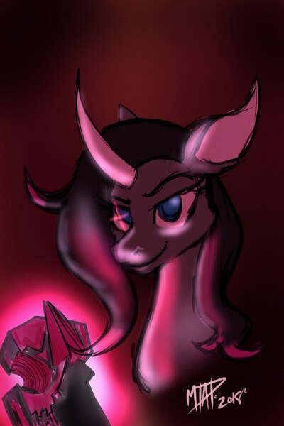 Size: 853x1280 | Tagged: safe, artist:mtapartstuff, derpibooru import, oleander (tfh), unicorn, them's fightin' herds, 2018, book, community related, dreamworks face, female, image, jpeg, looking at you, signature, smiling, smiling at you, solo, unicornomicon