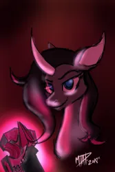 Size: 853x1280 | Tagged: safe, artist:mtapartstuff, derpibooru import, oleander (tfh), unicorn, them's fightin' herds, 2018, book, community related, dreamworks face, female, image, jpeg, looking at you, signature, smiling, smiling at you, solo, unicornomicon