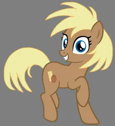 Size: 1704x1872 | Tagged: safe, artist:pegasski, artist:star polaris and friends, derpibooru import, coconut palm, earth pony, pony, base used, blue eyes, female, gray background, headcanon, image, mare, older, png, simple background, solo