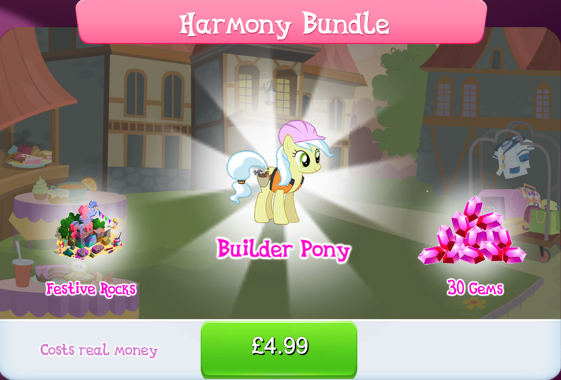 Size: 1268x857 | Tagged: safe, derpibooru import, official, ambrosia, cindy block, earth pony, pony, bundle, bush, clothes, costs real money, english, female, gameloft, gem, hard hat, hat, image, jpeg, mare, mobile game, my little pony: magic princess, numbers, sale, solo, solo focus, text, vest