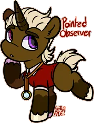 Size: 1055x1390 | Tagged: safe, artist:sexygoatgod, derpibooru import, oc, oc:pointed observer, unofficial characters only, unicorn, adoptable, chibi, image, male, png, simple background, solo, transparent background