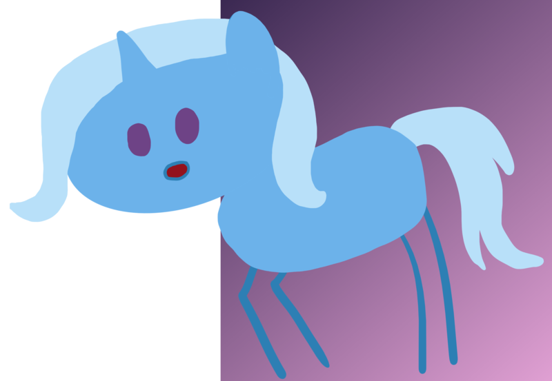 Size: 2605x1801 | Tagged: safe, artist:wissle, derpibooru import, trixie, alicorn, pony, alicornified, atg 2023, bent over, female, gradient background, image, looking down, mare, newbie artist training grounds, open mouth, png, race swap, simple background, solo, stick pony, surprised, transparent background, trixiecorn