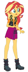 Size: 1900x4780 | Tagged: safe, artist:gmaplay, derpibooru import, sunset shimmer, equestria girls, equestria girls series, holidays unwrapped, season 2, spoiler:eqg series (season 2), boots, clothes, cute, female, image, legs, png, saving pinkie's pie, shimmerbetes, shoes, simple background, skirt, solo, transparent background