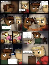 Size: 1750x2333 | Tagged: safe, artist:99999999000, derpibooru import, oc, oc:zhang cathy, oc:zhang xiangfan, unofficial characters only, earth pony, pony, comic:grow with children, comic, father, father and child, father and daughter, female, filly, foal, grandmother, image, male, png