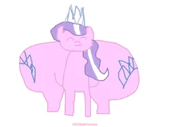 Size: 946x698 | Tagged: suggestive, artist:coltfan97, derpibooru import, diamond tiara, earth pony, pony, 1000 hours in ms paint, butt, diamond buttiara, eyes closed, huge butt, image, impossibly large butt, large butt, png, simple background, white background