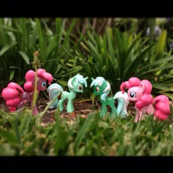 Size: 612x612 | Tagged: safe, derpibooru import, official, lyra heartstrings, pinkie pie, earth pony, pony, unicorn, 2013, artifact, collectible, female, figure, funko, hot topic, image, irl, jpeg, mare, merchandise, photo, toy, vinyl collectible, vinyl figure