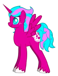 Size: 1218x1599 | Tagged: safe, artist:darkaudi1728, derpibooru import, oc, unofficial characters only, alicorn, pony, alicorn oc, eyelashes, female, freckles, horn, image, mare, png, simple background, smiling, solo, transparent background, wings