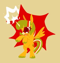 Size: 1845x1931 | Tagged: safe, artist:ombnom, derpibooru import, oc, oc:burger mare, alicorn, pony, angry, cloud, freckles, image, jpeg, on a cloud, solo, spread wings, standing on a cloud, unshorn fetlocks, wings