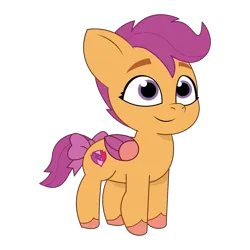 Size: 1200x1200 | Tagged: safe, artist:prixy05, derpibooru import, scootaloo, pegasus, pony, g5, my little pony: tell your tale, female, filly, foal, g4, g4 to g5, generation leap, image, png, simple background, solo, transparent background, vector