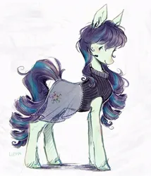Size: 806x942 | Tagged: safe, artist:hen, derpibooru import, coloratura, earth pony, pony, female, image, jpeg, mare, side view, solo