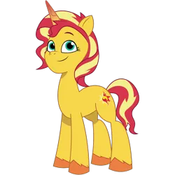 Size: 1200x1200 | Tagged: safe, artist:prixy05, derpibooru import, sunset shimmer, pony, unicorn, g5, my little pony: tell your tale, g4, g4 to g5, generation leap, image, png, simple background, solo, transparent background, vector