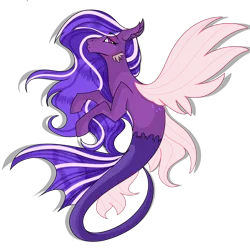 Size: 4000x4000 | Tagged: safe, artist:dejja-vu122, derpibooru import, oc, merpony, seapony (g4), digital art, dorsal fin, female, fin, fin wings, fins, fish tail, flowing mane, flowing tail, high res, image, mermaid tail, png, seapony oc, simple background, solo, tail, transparent background, wings