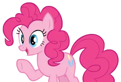 Size: 9081x6122 | Tagged: safe, artist:andoanimalia, derpibooru import, pinkie pie, earth pony, pony, the mane attraction, female, image, png, simple background, solo, solo female, transparent background, vector