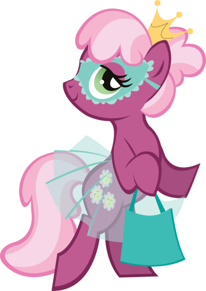 Size: 2000x2820 | Tagged: safe, derpibooru import, editor:catachromatic, cheerilee, earth pony, pony, .svg available, alternate hairstyle, bag, bipedal, closed mouth, clothes, crown, female, hoof hold, image, jewelry, lidded eyes, mare, mask, png, regalia, see-through, simple background, skirt, smiling, solo, stock vector, transparent background, vector