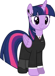 Size: 2214x3048 | Tagged: safe, artist:edy_january, derpibooru import, edit, vector edit, twilight sparkle, twilight sparkle (alicorn), alicorn, pony, agent, agent twilight, black suit, clothes, fbi, high heels, image, interpol, main characther, png, police, protagonist, shoes, simple background, solo, transparent background, vector, vector used