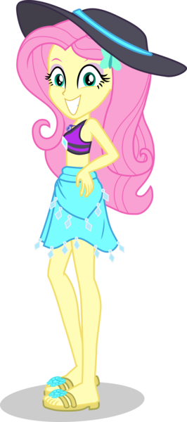 Size: 1859x4187 | Tagged: safe, artist:dustinwatsongkx, derpibooru import, fluttershy, human, equestria girls, equestria girls series, accessory swap, bikini, clothes, clothes swap, feet, female, geode of shielding, glasses, hat, image, magical geodes, png, rarity's blue sarong, rarity's purple bikini, sandals, simple background, solo, swimsuit, swimsuit swap, transparent background, vector