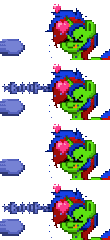 Size: 114x248 | Tagged: safe, artist:zeka10000, derpibooru import, oc, oc:christian clefnote, unofficial characters only, pony, unicorn, pony town, animated, boop, eyes closed, funny, gif, heart, image, pixel art, simple background, text, tongue out, transparent background