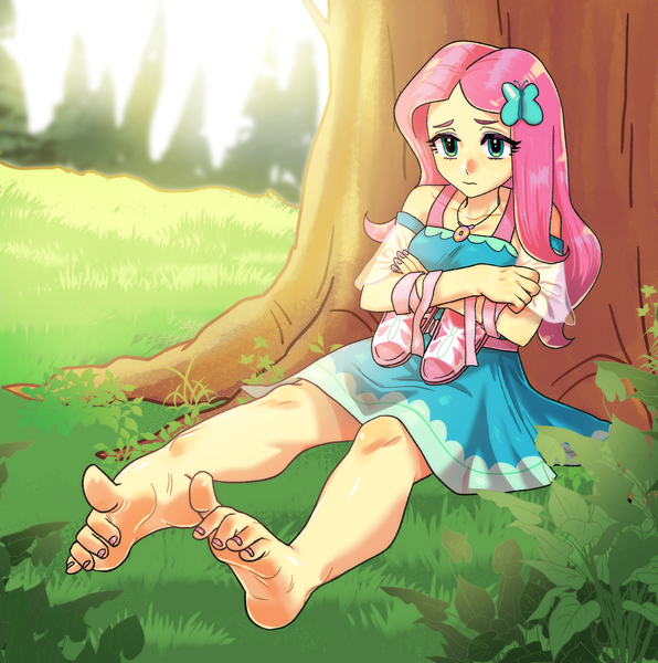 Fluttershy Foot Porn - 3024554 - safe, artist:dalsegno, derpibooru import, fluttershy, equestria  girls, feet, fetish, foot fetish, image, png, sitting, tree - Twibooru