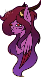 Size: 2218x4063 | Tagged: safe, artist:thecommandermiky, derpibooru import, oc, oc:nadia, unofficial characters only, deer, deer pony, hybrid, original species, pegasus, deer oc, horn, horn jewelry, image, jewelry, long hair, long horn, long mane, non-pony oc, pegasus oc, png, red eyes, simple background, solo, transparent background, wings