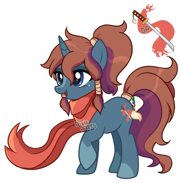 Size: 1970x2000 | Tagged: safe, artist:dixieadopts, derpibooru import, oc, oc:silent leaf, unofficial characters only, pony, unicorn, female, image, mare, obtrusive watermark, png, simple background, solo, transparent background, watermark, white outline