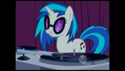 Size: 1280x720 | Tagged: safe, artist:rina-chan, derpibooru import, machine learning assisted, vinyl scratch, pony, unicorn, ai content, animated, image, rvc, solo, webm