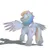 Size: 1076x1086 | Tagged: safe, artist:eugenekotss, ponerpics import, rainbow dash, pegasus, pony, image, png, solo