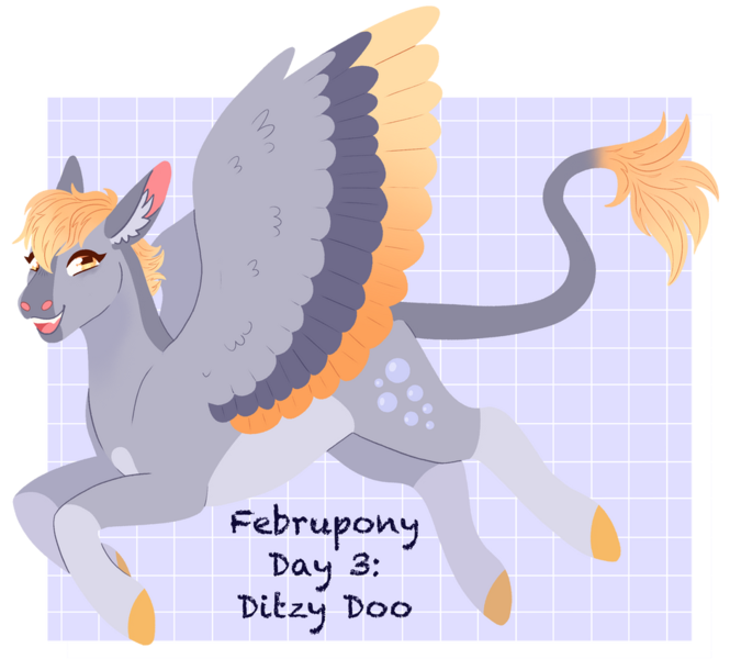 Size: 941x849 | Tagged: safe, artist:s0ftserve, derpy hooves, pegasus, alternate design, coat markings, colored hooves, colored wings, februpony, female, image, leonine tail, multicolored wings, png, short hair, simple background, solo, transparent background, wings