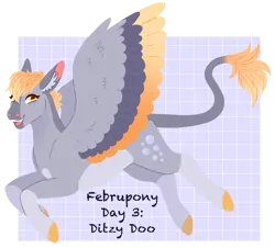 Size: 941x849 | Tagged: safe, artist:s0ftserve, derpy hooves, pegasus, alternate design, coat markings, colored hooves, colored wings, februpony, female, image, leonine tail, multicolored wings, png, short hair, simple background, solo, transparent background, wings