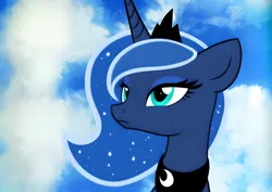 Size: 1920x1360 | Tagged: safe, derpibooru import, editor:dovakkins, machine learning generated, princess luna, alicorn, pony, ai content, beautiful, cloud, derpibooru exclusive, female, generator:pony diffusion v5, image, jewelry, looking at you, mare, peytral, png, regalia, show accurate, sky, solo