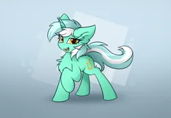 Size: 2600x1800 | Tagged: safe, artist:rejiser, derpibooru import, lyra heartstrings, pony, unicorn, cutie mark, full body, horn, image, looking at you, png, simple background, solo, tail, white background