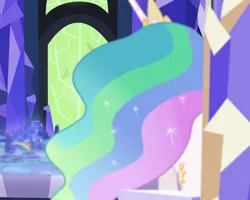 Size: 1352x1080 | Tagged: safe, derpibooru import, princess celestia, back of head, cropped, image, jpeg