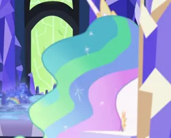 Size: 1336x1080 | Tagged: safe, derpibooru import, princess celestia, back of head, cropped, image, jpeg