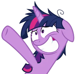 Size: 1123x1117 | Tagged: safe, artist:sollace, derpibooru import, twilight sparkle, twilight sparkle (alicorn), alicorn, a trivial pursuit, .svg available, derpibooru exclusive, faic, floppy ears, image, insanity, messy hair, messy mane, png, simple background, smiling, solo, transparent background, twilight snapple, twilynanas, vector