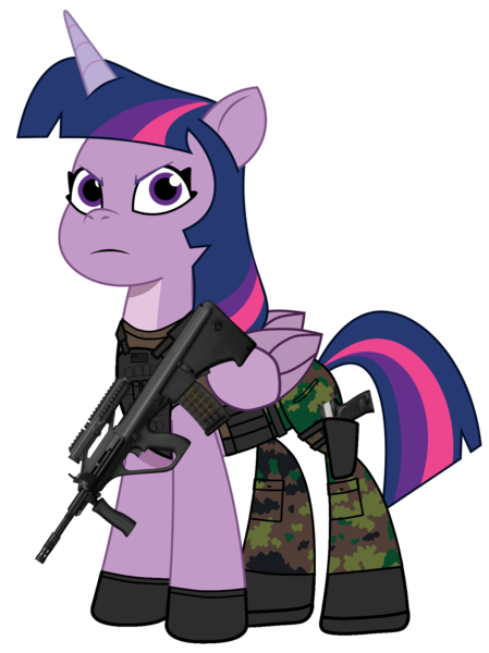 Size: 1346x1800 | Tagged: safe, artist:edy_january, artist:prixy05, derpibooru import, part of a set, twilight sparkle, twilight sparkle (alicorn), alicorn, pony, angry, armor, armor skirt, assault rifle, call of duty, call of duty: modern warfare 2, call of duty: warzone, clothes, gun, handgun, image, looking at you, pistol, png, rifle, skirt, soldier, soldier pony, solo, special forces, steyr aug, steyr aug a3 sf, tactical pony, tactical squad, task forces 141, united states, usp45, weapon