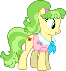 Size: 4807x5193 | Tagged: safe, artist:starryshineviolet, derpibooru import, chickadee, ms. peachbottom, earth pony, pony, games ponies play, clothes, female, image, looking down, mare, png, simple background, smiling, solo, transparent background, vector
