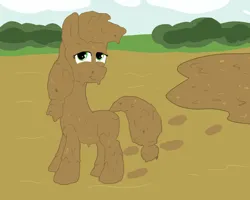 Size: 2000x1600 | Tagged: safe, artist:amateur-draw, derpibooru import, applejack, earth pony, pony, covered in mud, female, image, mare, mud, mud bath, mud play, mud pony, muddy, png, solo, solo female, wet and messy