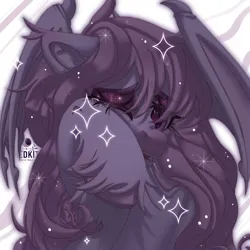 Size: 2500x2500 | Tagged: safe, alternate version, artist:medkit, derpibooru import, oc, oc:pepper thomson, unofficial characters only, bat pony, pony, chest fluff, colored eyebrows, colored eyelashes, colored hooves, colored muzzle, colored pupils, colored sketch, colored wings, crying, dark, ear fluff, eye clipping through hair, eyebrows, eyebrows visible through hair, eyeshadow, fangs, female, floppy ears, fringe, glow, glowing mane, gradient hooves, half body, high res, horseshoes, image, long mane, loose hair, makeup, mare, membranous wings, open mouth, paint tool sai 2, partially open wings, pink eyes, pink mane, png, raised hoof, sad, signature, simple background, sitting, sketch, solo, stars, tassels, teeth, two toned coat, unshorn fetlocks, wall of tags, watermark, wavy mane, white background, white coat, wings