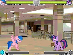 Size: 1080x810 | Tagged: safe, derpibooru import, rainbow dash, twilight sparkle, fighting is magic, empty, fan game, image, indoors, jpeg, new, recolor, room, sears, stage, store