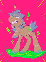 Size: 1535x2048 | Tagged: safe, artist:sugvr_alien, derpibooru import, earth pony, pony, image, pink background, png, rick and morty, rick sanchez, simple background, solo