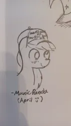 Size: 2250x4000 | Tagged: safe, artist:adamscage, derpibooru import, derpy hooves, pegasus, pony, baseball cap, blushing, bust, cap, cute, derpabetes, female, hat, image, jpeg, mare, monochrome, pencil drawing, smiling, solo, traditional art