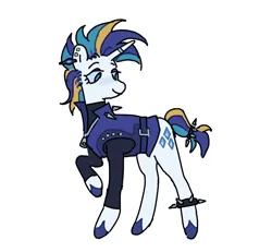 Size: 938x866 | Tagged: safe, artist:arrgh-whatever, derpibooru import, rarity, pony, unicorn, alternate hairstyle, bracelet, ear piercing, image, piercing, png, punk, raripunk, simple background, solo, spiked wristband, white background, wristband