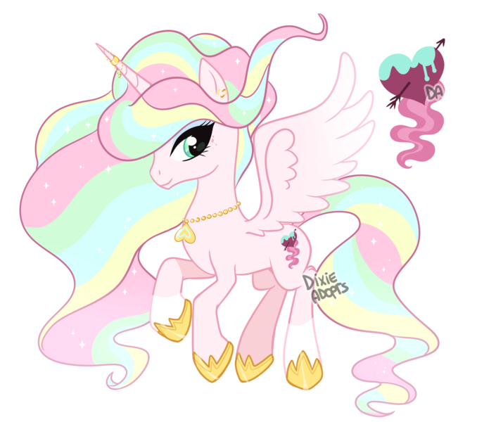 Size: 2000x1770 | Tagged: safe, artist:dixieadopts, derpibooru import, oc, oc:radiant romance, pony, coat markings, colored wings, ear piercing, earring, ethereal mane, ethereal tail, eyeshadow, female, flying, gradient wings, green eyes, hoof shoes, horn, horn jewelry, horn ring, image, jewelry, magical lesbian spawn, makeup, mare, necklace, offspring, parent:princess cadance, parent:vapor trail, piercing, png, ring, simple background, socks (coat marking), solo, sparkly mane, sparkly tail, spread wings, tail, transparent background, wings