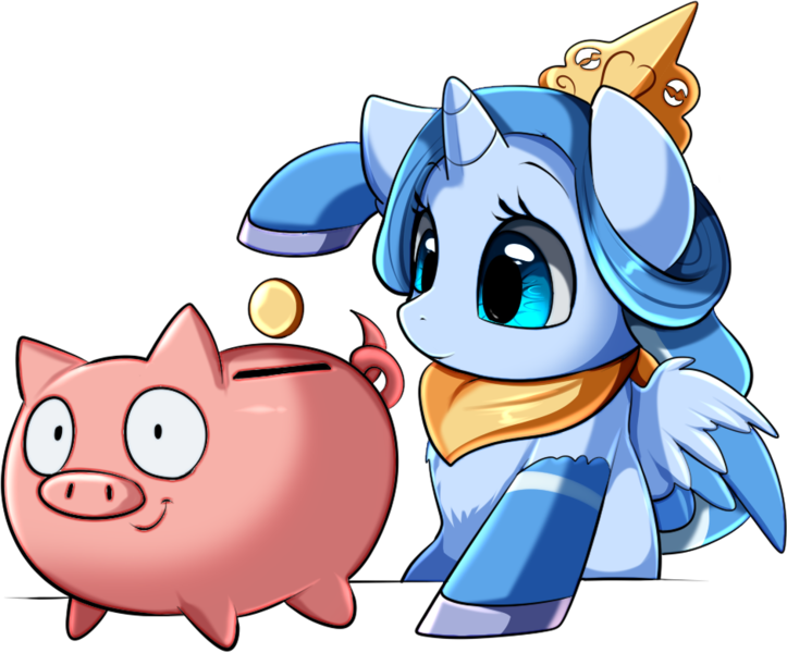 Size: 940x780 | Tagged: safe, artist:pridark, derpibooru import, oc, oc:princess argenta, ponified, alicorn, pony, argentina, coin, cute, female, filly, foal, image, nation ponies, ocbetes, open mouth, piggy bank, png, simple background, solo, transparent background