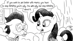 Size: 1200x675 | Tagged: safe, artist:pony-berserker, derpibooru import, gizmo, rarity, image, png, pony-berserker's twitter sketches, pony-berserker's twitter sketches (2023), ponyville